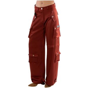 5Progress, Dames, Broeken, Bruin, Maat: XS Viscose,