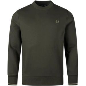 Fred Perry, Heren, Sweatshirts & Hoodies, Groen, Maat: XL