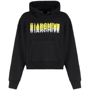 B1Archive, Heren, Sweatshirts & Hoodies, Zwart, Maat: M Katoen,
