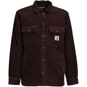 Carhartt Wip, Heren, Overhemden, Rood, Maat: M Katoen,