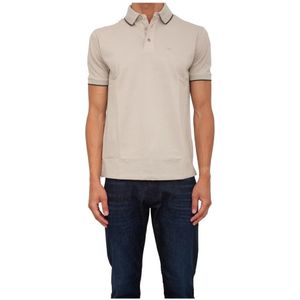 Emporio Armani, Heren, Tops, Beige, Maat: 3XL Katoen,