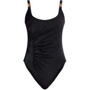 Versace, Dames, Badkleding, Zwart, Maat: L Polyamide,