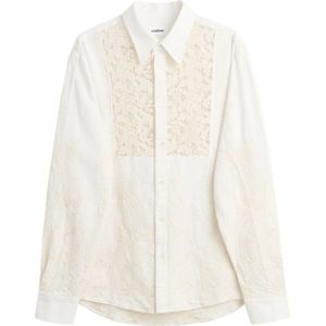 Soulland, Dames, Blouses & Shirts, Wit, Maat: S/M Katoen,