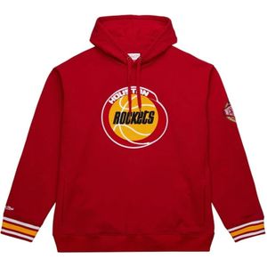Mitchell & Ness, Heren, Sweatshirts & Hoodies, Rood, Maat: L Fleece,