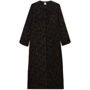 Ines de la Fressange Paris, Dames, Mantels, Zwart, Maat: 2XS Leer,