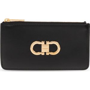 Salvatore Ferragamo, Dames, Accessoires, Zwart, Maat: ONE Size Leer,