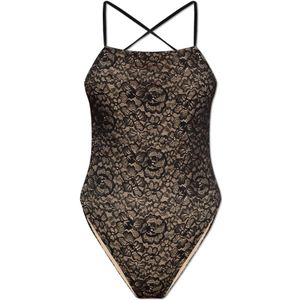 Dolce & Gabbana, Dames, Badkleding, Zwart, Maat: 2XS