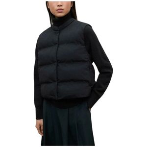 Ecoalf, Dames, Jassen, Zwart, Maat: L Poliester,