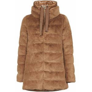 Herno, Dames, Jassen, Bruin, Maat: S Nylon,