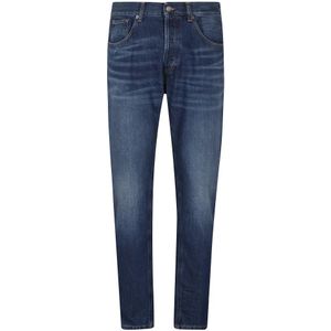 Dondup, Heren, Jeans, Blauw, Maat: W34 Denim,