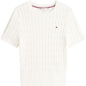 Tommy Hilfiger, Dames, Truien, Beige, Maat: L Zijde,