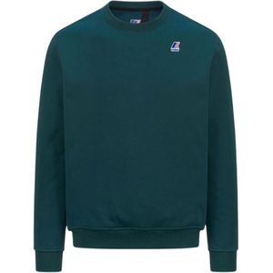K-Way, Heren, Sweatshirts & Hoodies, Groen, Maat: S Katoen,