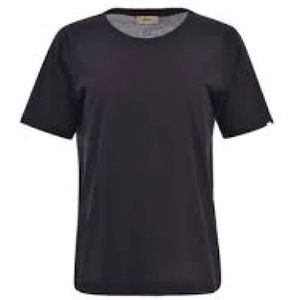Herno, Dames, Tops, Zwart, Maat: M Katoen,