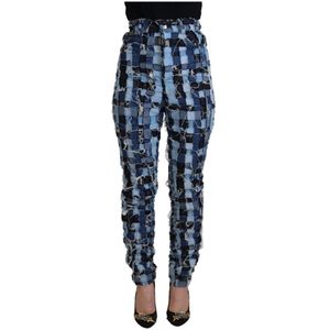 Dolce & Gabbana - Skinny Denim - Multicolor - Hoge Taille - Katoen