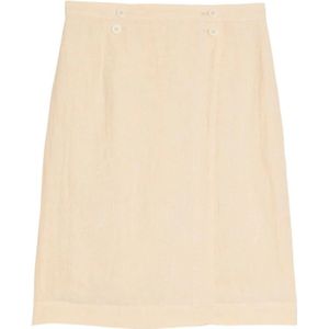 Ines de la Fressange Paris, Dames, Rokken, Beige, Maat: 2XS Linnen,