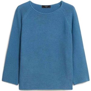 Weekend Max Mara, Dames, Truien, Blauw, Maat: XL Katoen,