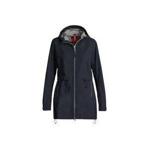 Parajumpers Hooded Parka Jas - Maat: 2Xl, Nachtblauw , Blue , Dames , Maat: M