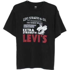 Levi's, Heren, Tops, Zwart, Maat: S