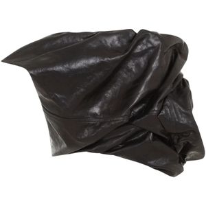 Rick Owens, Dames, Tops, Zwart, Maat: 2XS Leer,