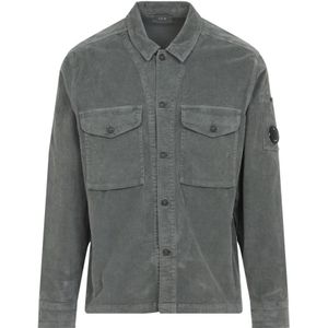 C.p. Company, Heren, Overhemden, Grijs, Maat: XL Katoen,