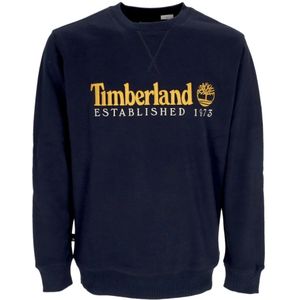 Timberland, Heren, Sweatshirts & Hoodies, Blauw, Maat: XL Katoen,
