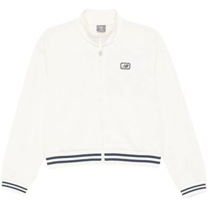 New Balance, Dames, Sweatshirts & Hoodies, Wit, Maat: S Spandex,