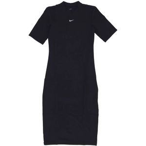 Nike, Dames, Jurken, Zwart, Maat: M Katoen,