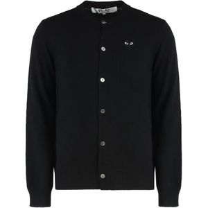 Comme des Garçons Play, Dames, Truien, Zwart, Maat: M