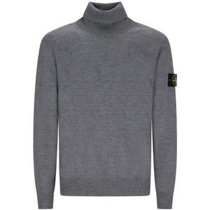 Stone Island, Heren, Truien, Grijs, Maat: L Wol,