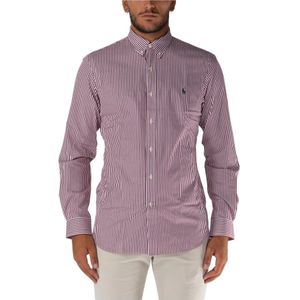 Polo Ralph Lauren, Heren, Overhemden, Roze, Maat: S Katoen,