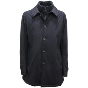 Herno, Heren, Mantels, Blauw, Maat: 4XL