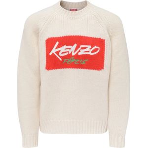 Kenzo, Heren, Truien, Beige, Maat: L