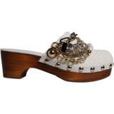 Dolce & Gabbana, Dames, Schoenen, Wit, Maat: 35 1/2 EU Katoen,