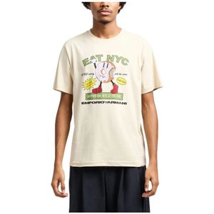 Emporio Armani, Heren, Tops, Beige, Maat: L