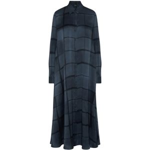 Kiton, Dames, Jurken, Grijs, Maat: S Zijde,