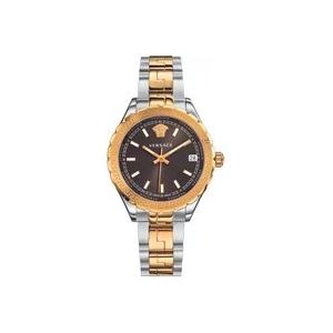 Versace Analoge Quartz Horloge Roestvrijstalen Armband , Yellow , Dames , Maat: ONE Size