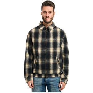 Guess, Heren, Jassen, Veelkleurig, Maat: S Wol,