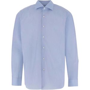 Alessandro Gherardi, Heren, Overhemden, Blauw, Maat: S Katoen,