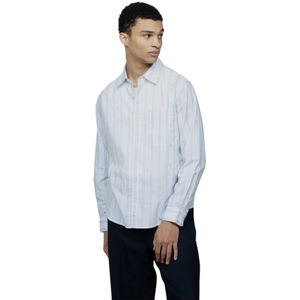 Bram's Fruit, Heren, Overhemden, Blauw, Maat: M Katoen,