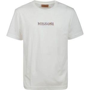 Missoni - T-shirt - Wit - Katoen