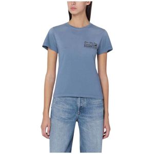 Golden Goose, Dames, Tops, Blauw, Maat: XS Katoen,