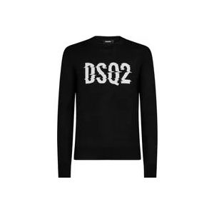 Dsquared2 961 Pullover - Stijlvol en Comfortabel , Black , Heren , Maat: M