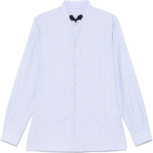 Valentino, Heren, Overhemden, Blauw, Maat: M Katoen,