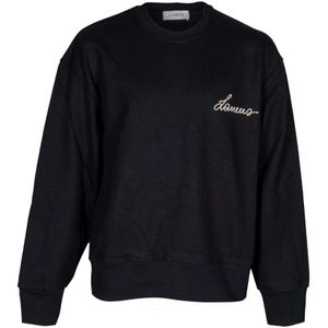 Laneus, Heren, Sweatshirts & Hoodies, Zwart, Maat: L Katoen,