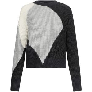 Liu Jo, Dames, Truien, Zwart, Maat: M Wol,