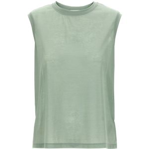Victoria Beckham, Dames, Tops, Groen, Maat: L Katoen,