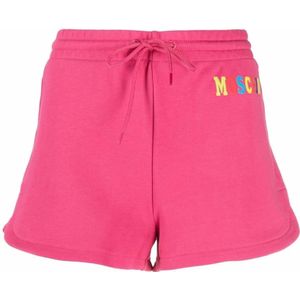 Moschino, Dames, Korte broeken, Roze, Maat: XS Katoen,