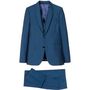 Paul Smith, Heren, Pakken, Blauw, Maat: 2XL Wol,