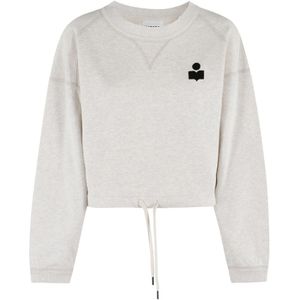 Isabel Marant Étoile, Dames, Sweatshirts & Hoodies, Grijs, Maat: XS Velours,