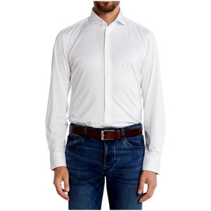 Hugo Boss, Heren, Overhemden, Wit, Maat: XL Jersey,